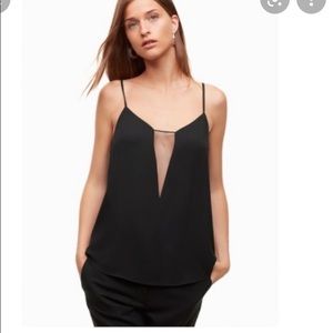 Aritzia Babaton mesh V camisole